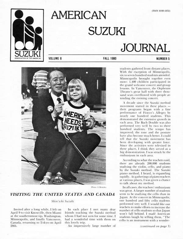 American Suzuki Journal volume 8.5