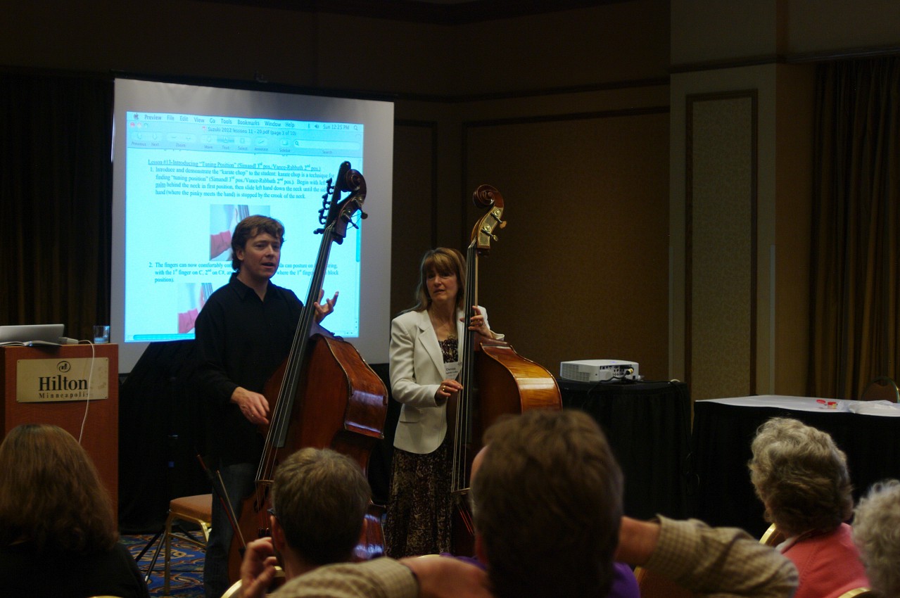 Nicholas Walker gives a bass session at the 2012 Conference