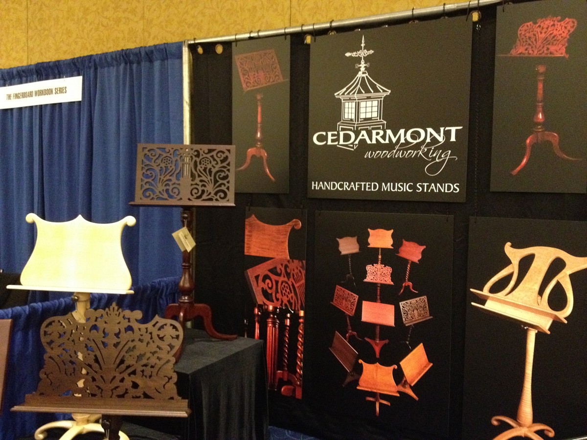 Cedarmont Woodworking exhibit booth at the 2012 Conference