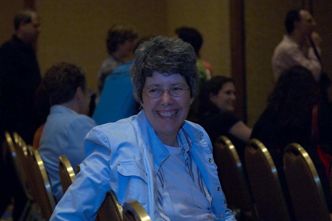 Harp coordinator Elinor Niemisto at the 2006 SAA Conference