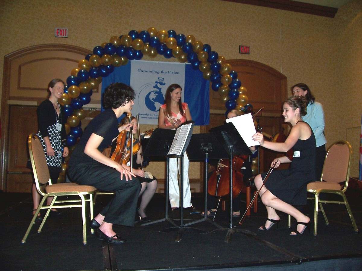 Capriccioso String Quartet in the chamber music masterclass at the 2008 SAA Conference