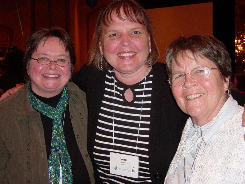 Wendy Seravalle-Smith, Nena LaMarre, and Elizabeth Sherk at the 2008 SAA Conference