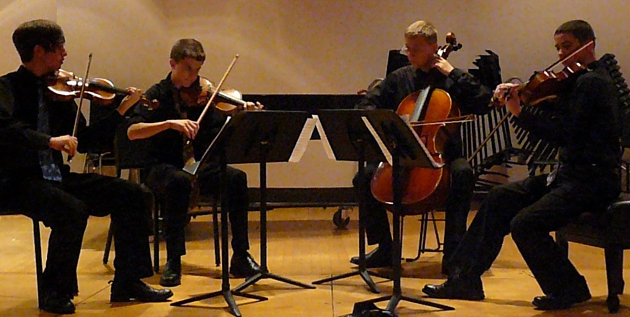 String quartet at Suzuki Music Columbus Summer Institute