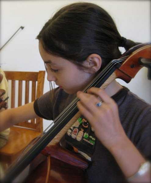Cello student at New England Suzuki Institute