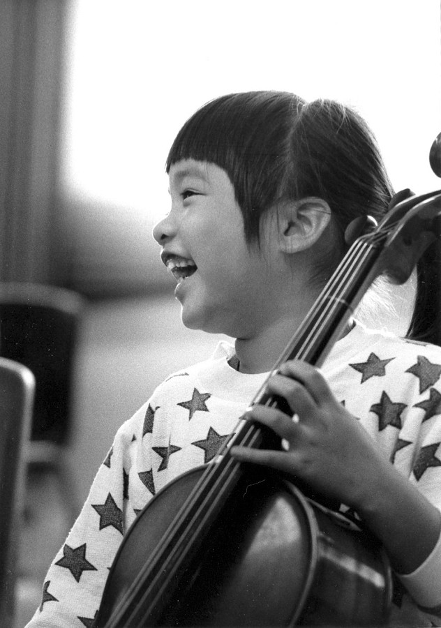 Cello student at Oregon Suzuki Institute