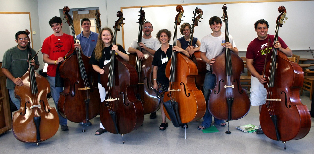 Bass students at Ottawa Suzuki Institute
