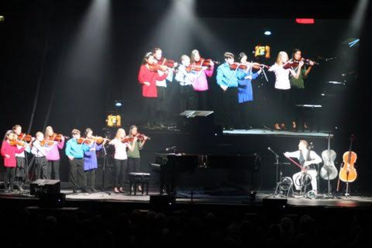 Students with Piano Guys