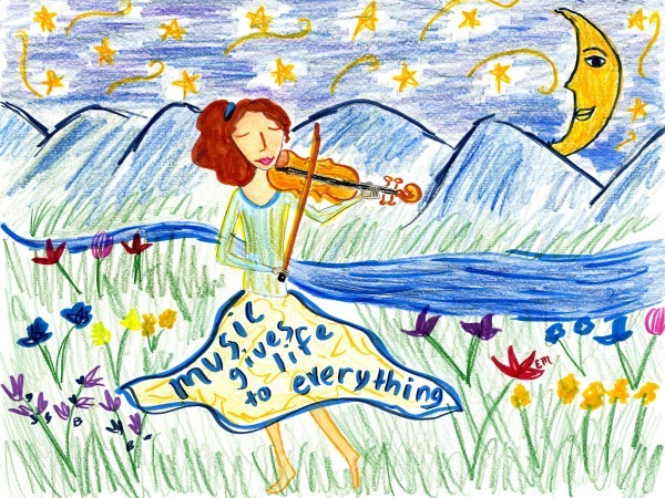 2008 Minijournal cover contest winner: Music gives life to everything.