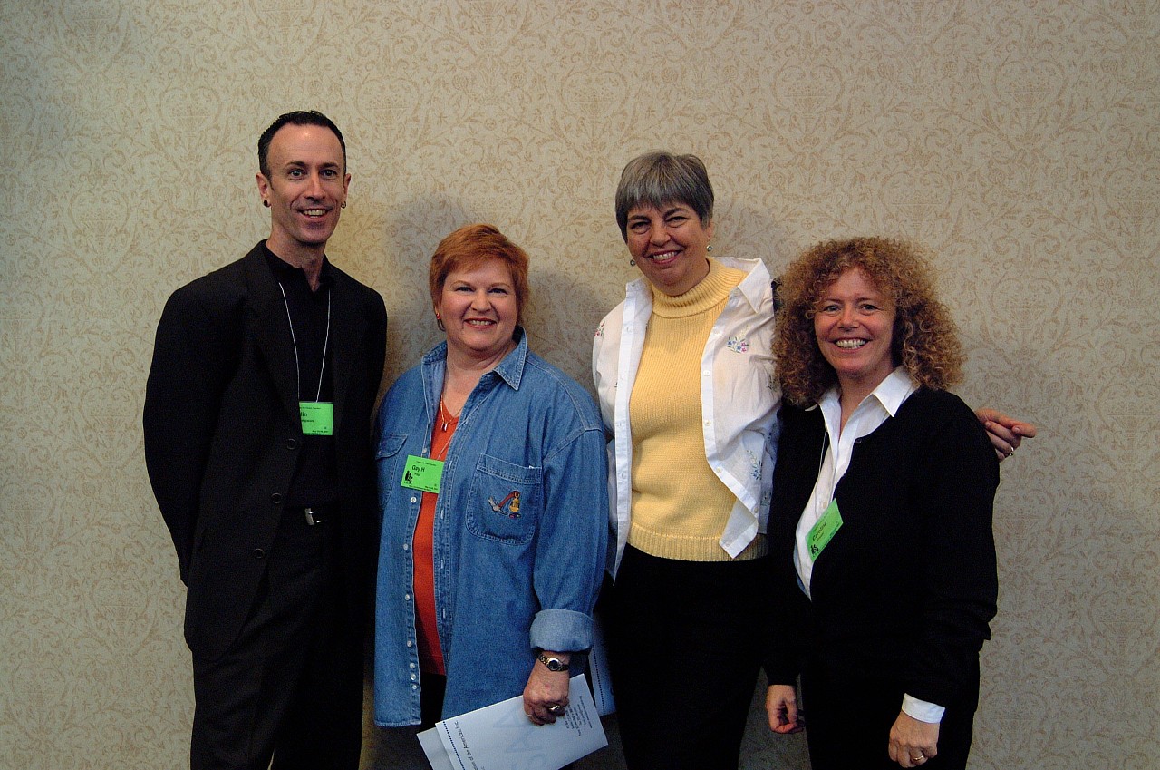 Caroline Fraser and friends at the 2001 SAA Leadership Retreat.