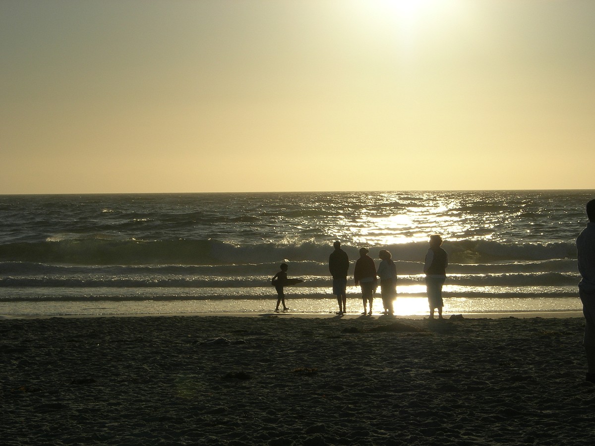 Sunset on the beach at the 2005 SAA Leadership Retreat