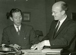 Suzuki and John Kendall in Japan