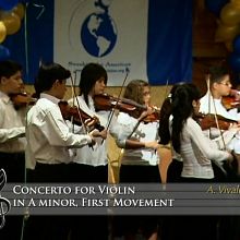 Concerto for Violin in a minor 1st mvt