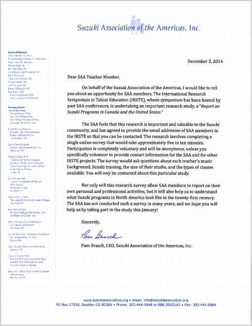 IRSTE Letter to Members