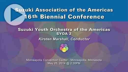 SYOA 2 Beginning Performance—Conference 2014