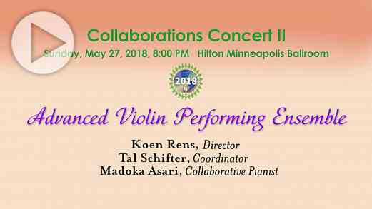 Advanced Violin Performing Ensemble—SAA Conference 2018
