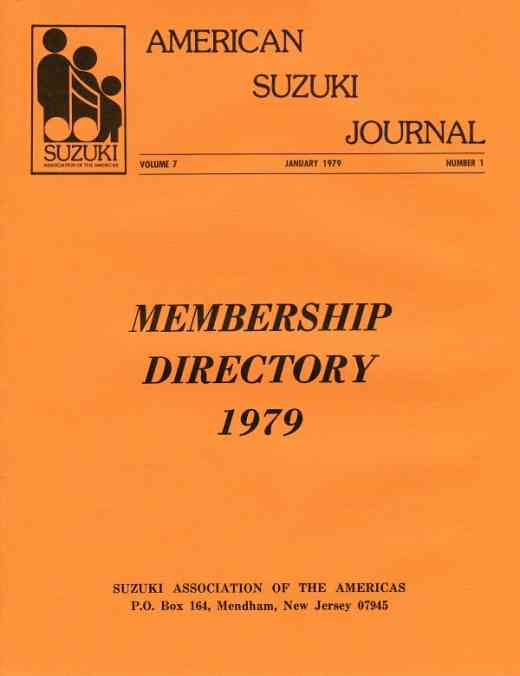 American Suzuki Journal volume 7.1.