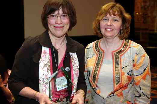 Pam Brasch, CLC Award recipient, and Carol Ourada at the 2010 Conference