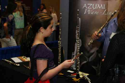 Azumi Flutes exhibit booth at the 2012 Conference