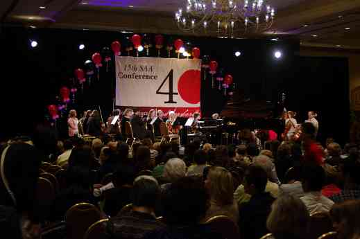 The stage is set for the piano concerto at the 2012 conference
