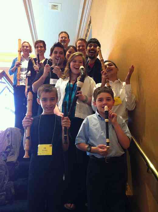 Student & Teacher Recorder Consort at 2012 Conference