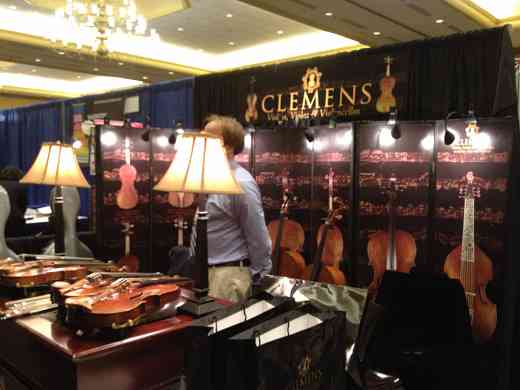 Clemens Violins exhibit booth at the 2012 Conference
