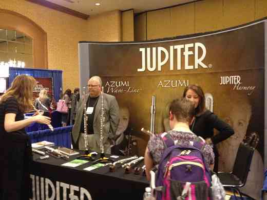 Azumi & Jupiter Flutes exhibit booth at the 2012 Conference