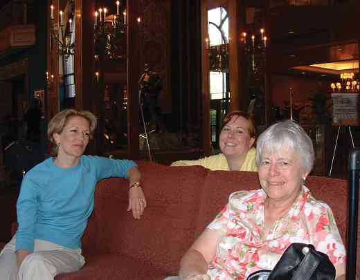 Karen Phelan, Jessica Metcalf, Hilton SAA liaison, and Anita Hamilton at the 2004 SAA Conference
