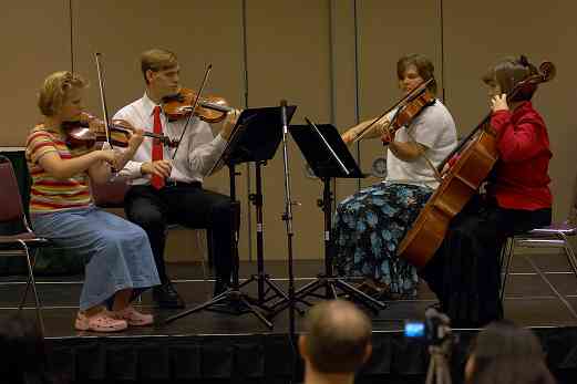 The Seasons String Quartet in the chamber ensemble masterclass at the 2006 SAA Conference