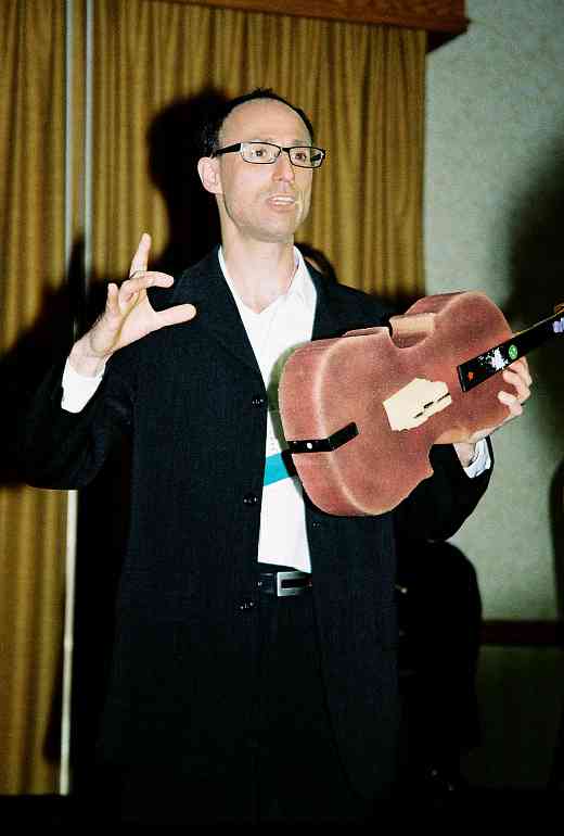 David Evenchick and foam cello.