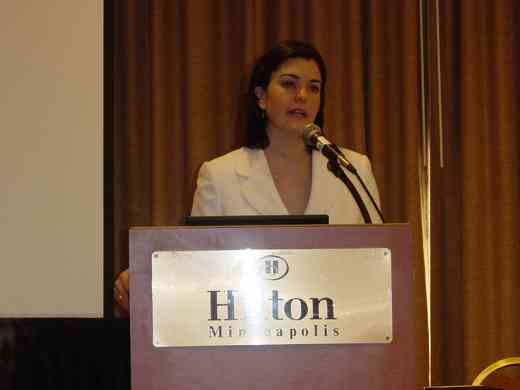 Dr. Sarah Allen speaks at the 2008 SAA Conference