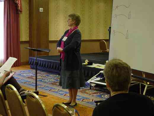 Joan Linklater speaks at the 2008 SAA Conference