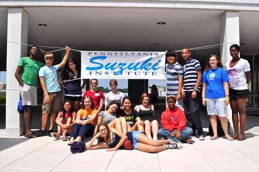 Students at Pennsylvania Suzuki Institute