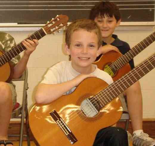 Guitar students at Hart Suzuki Institute