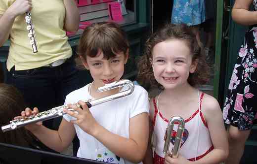 Flute students at Great Lakes Suzuki Flute and Recorder Institute