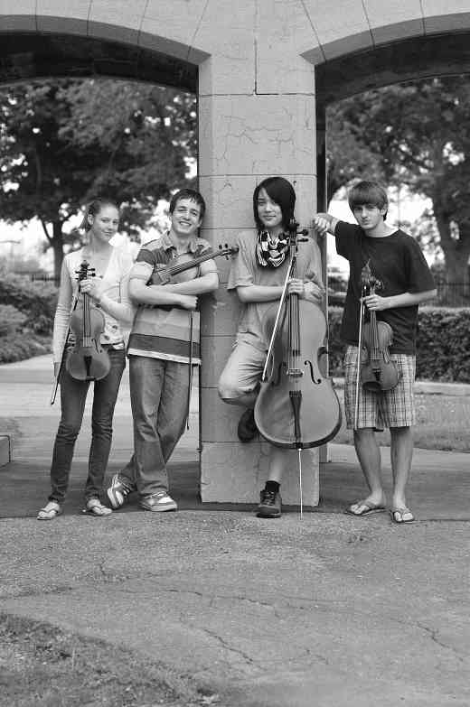 String quartet students at Institut Suzuki Montréal