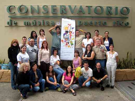 Fundación y conservatorio workshop participants in Puerto Rico