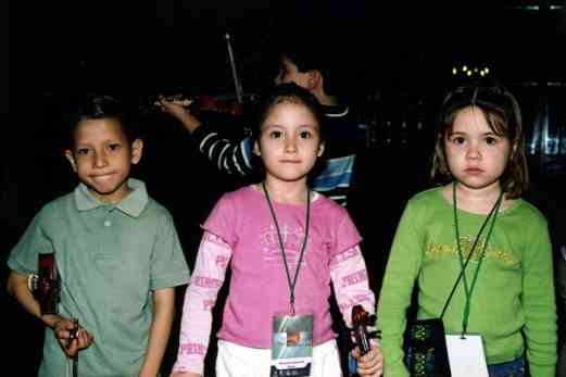 Three young festival participants