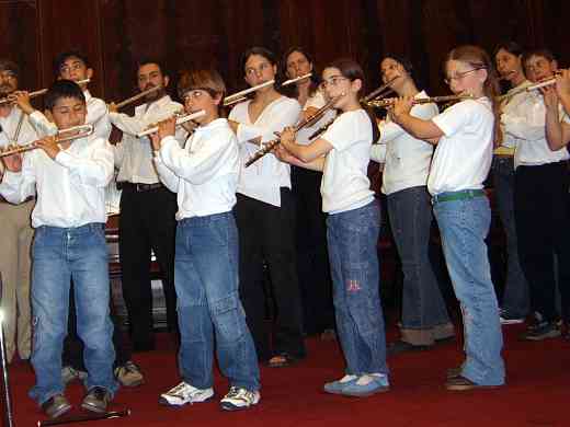 Final flute concert at the festival in Argentina