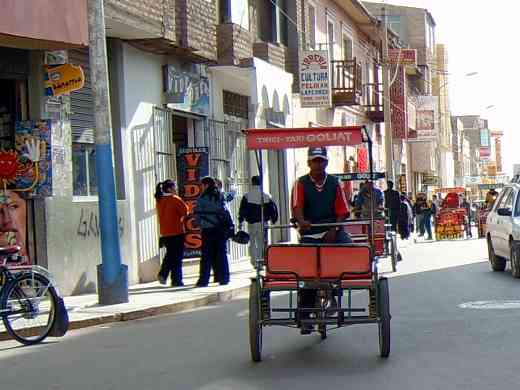 Tricycle taxi in Juliaca