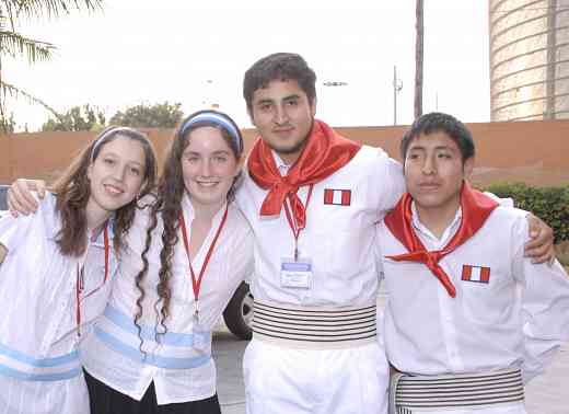 Piano students from Argentina and Peru