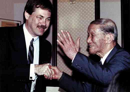 Frank Longay with Dr. Shinichi Suzuki