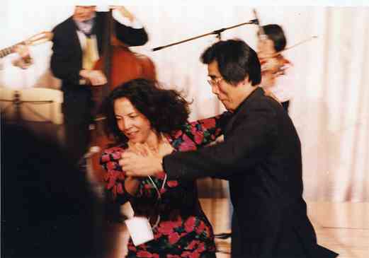 Michiko Yurko and Toshio Takahasi dance