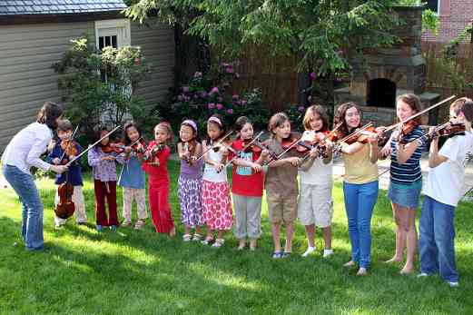 Violin group class
