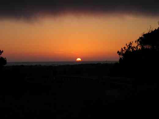 A beautiful sunset over the Pacific at the 2005 SAA Leadership Retreat at Asilomar in California.