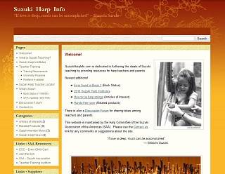 Suzuki Harp Info website