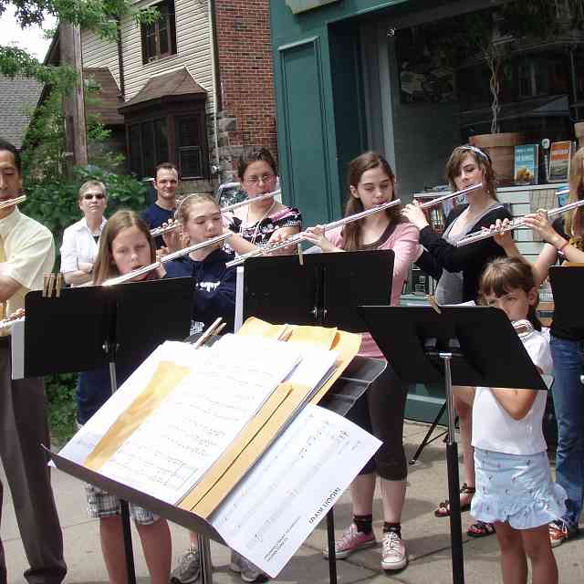 Sidewalk Serenade Great Lakes Suzuki Flute  Recorder Institute