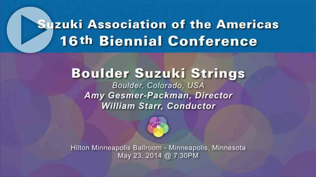 Boulder Suzuki Strings—Conference 2014