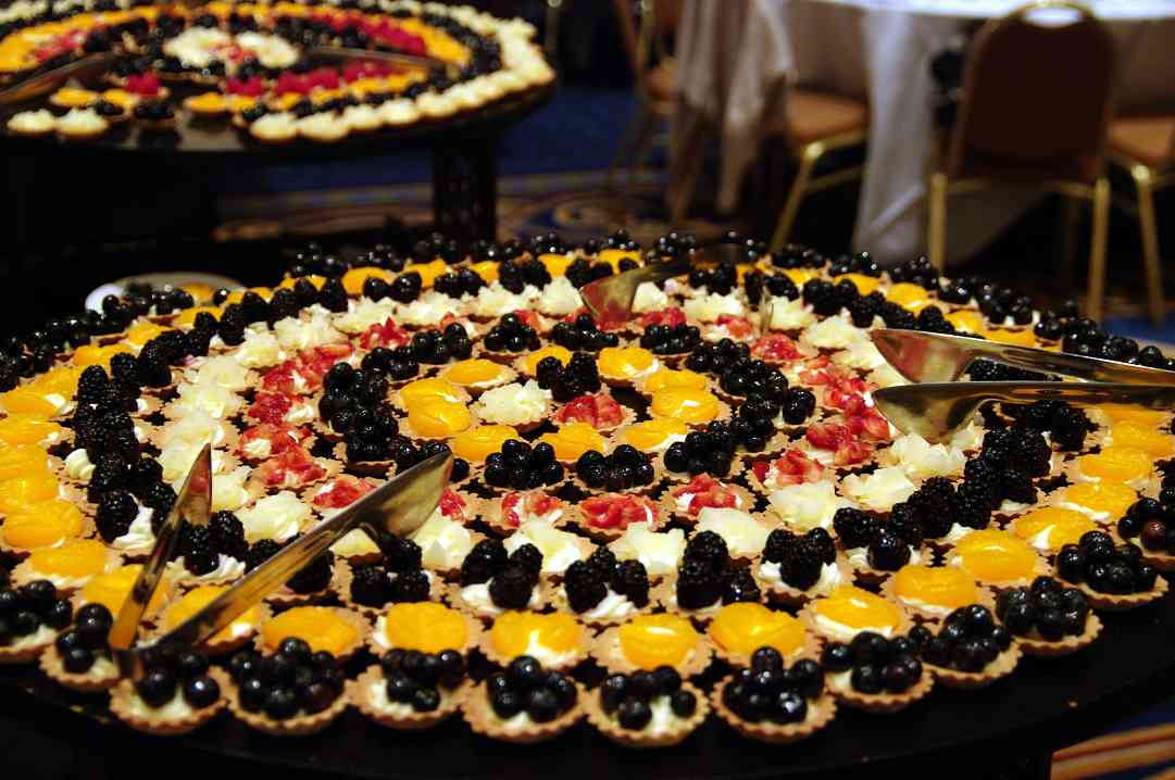 Dessert trays at the awards banquet at the 2010 Conference