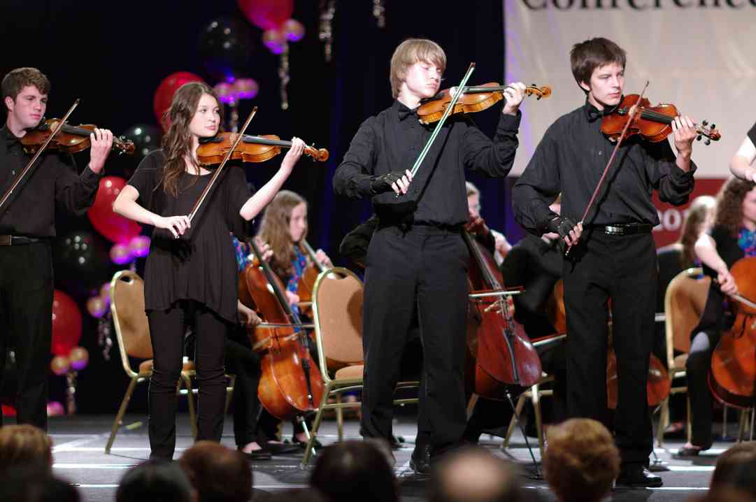 Concorde Strings Performing Ensemble performs in the International Ensembles Concert