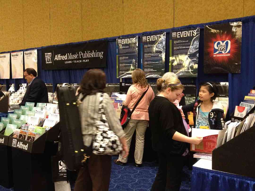 Alfred Music Publishing exhibit booth at the 2012 Conference